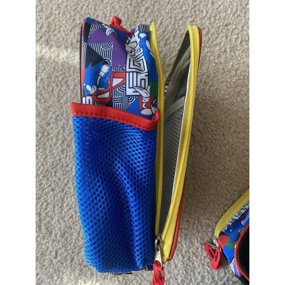 Sonic The Hedgehog Insulated Lunch Bag for Kids School Cooler Bags NWT